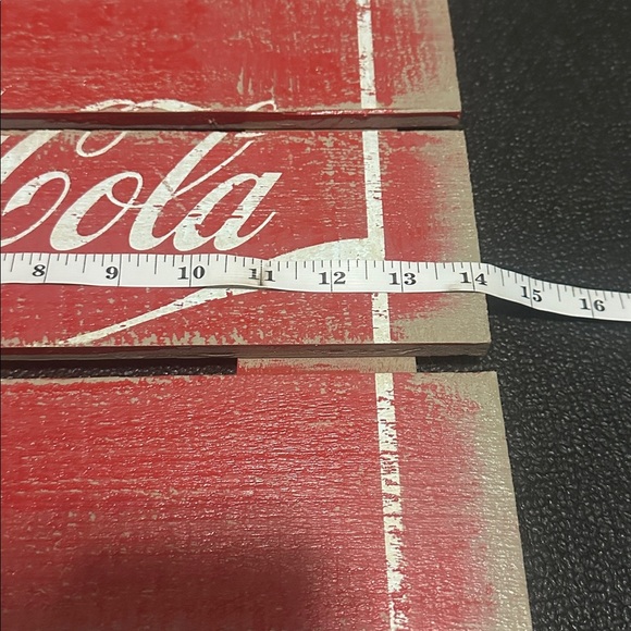 Coca-Cola Rustic Red and White Sign - Picture 6 of 6